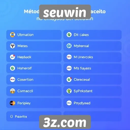 Métodos de pagamento aceitos no seuwin